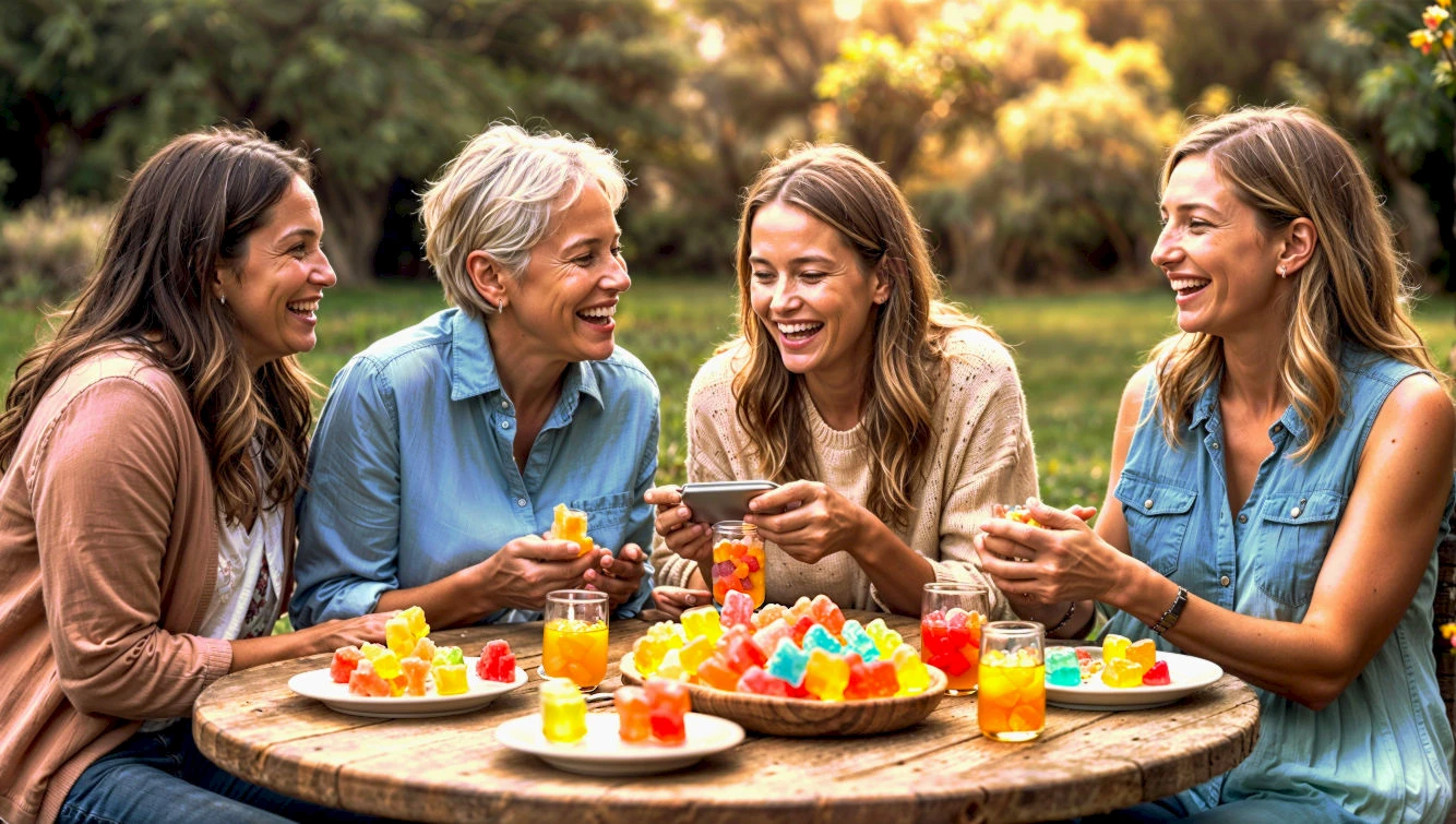 Mom's enjoying hemp gummies