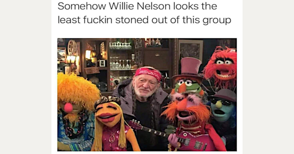 Image of Why does Willie Nelson look the least stoned?